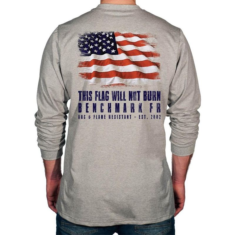 Benchmark FR Long Sleeve “This Flag Will Not Burn” Shirt