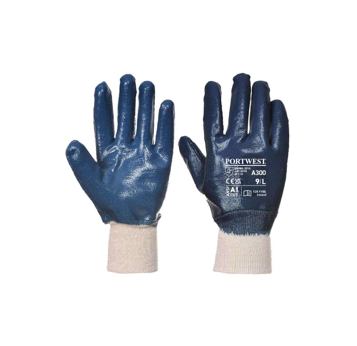 Portwest A300NAR Nitrile Knitwrist Glove Portwest A300NAR Nitrile Knitwrist Glove