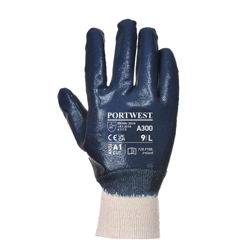 Portwest A300NAR Nitrile Knitwrist Glove