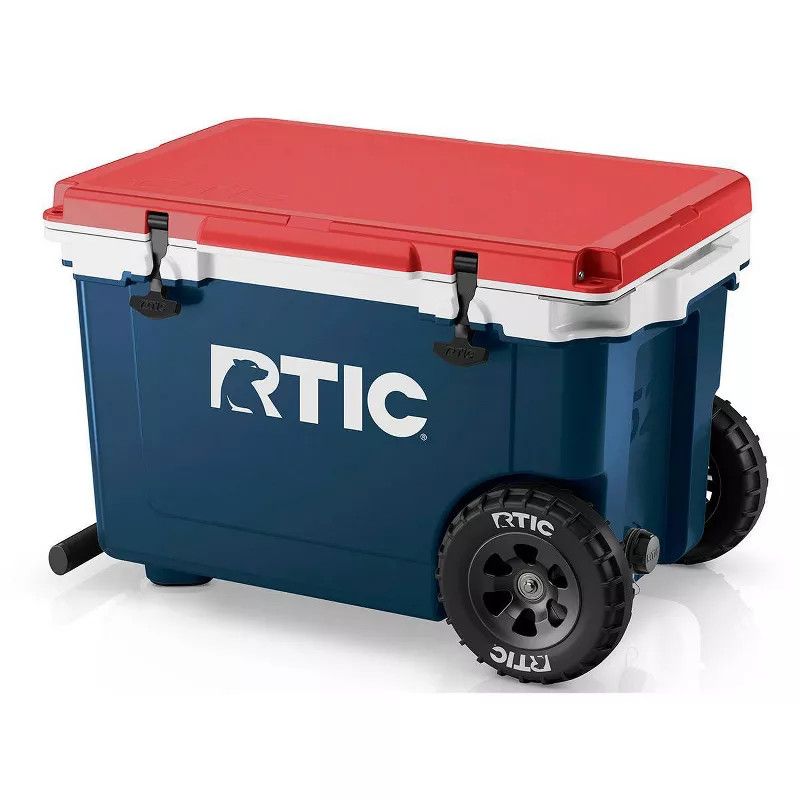 RTIC 52 QT ULTRA-LIGHT WHEELED COOLER, Color: PATRIOT