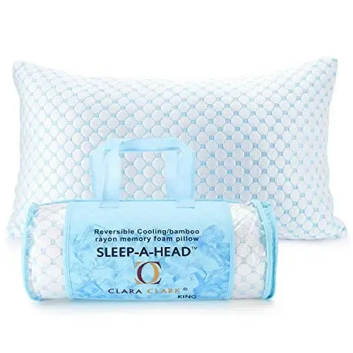 Clara Clark Sleep-A-Head Cooling Bamboo Pillow
