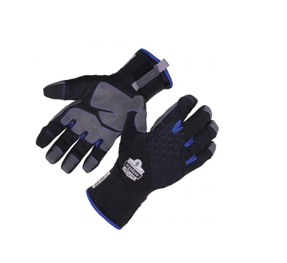 Ergodyne Proflex 817WP Thermal Waterproof Winter Work Gloves - Reinforced Palms, Size: S