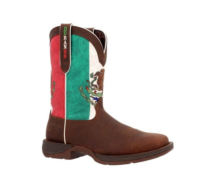 Durango® Men's Mexico Flag Western Work Boots – Protective Toe (Model DDB0431) Durango® Men's Mexico Flag Western Work Boots – Protective Toe (Model DDB0431), Size: 6M