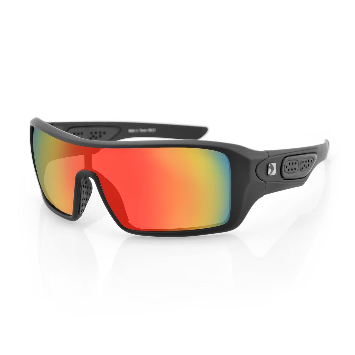 Bobster Paragon Bobster Paragon, Color: Smoked Crimson Mirror Lens W Matte Black Frame EPAR001