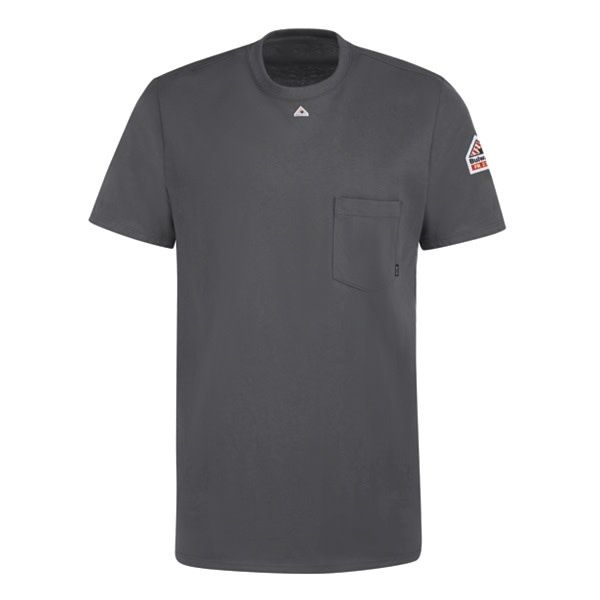 Bulwark® Men's FR Lightweight Short Sleeve T-Shirt – Charcoal, CAT 2 (SET8) Bulwark® Men's FR Lightweight Short Sleeve T-Shirt – Charcoal, CAT 2 (SET8)