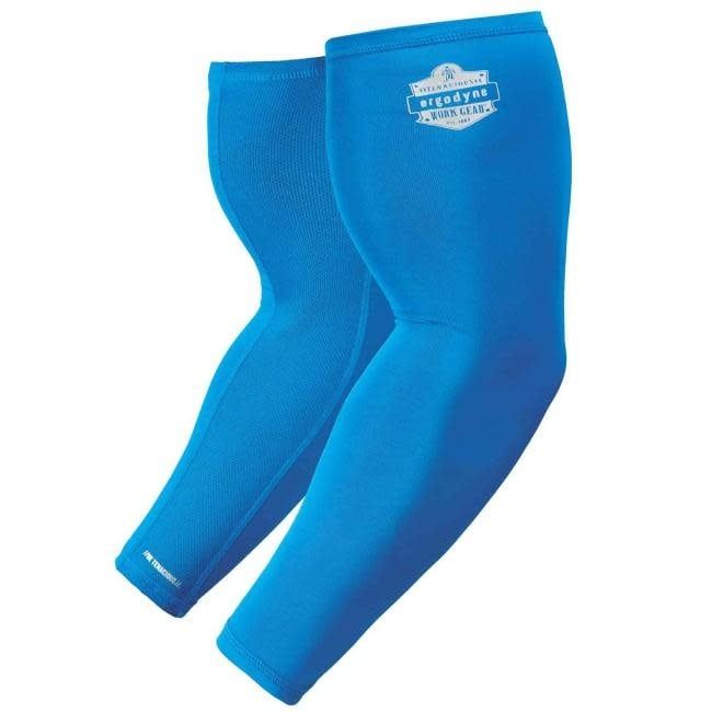 Ergodyne Cooling Arm Sleeves - Performance Knit - Pair 6690, Color: M, Size: Blue