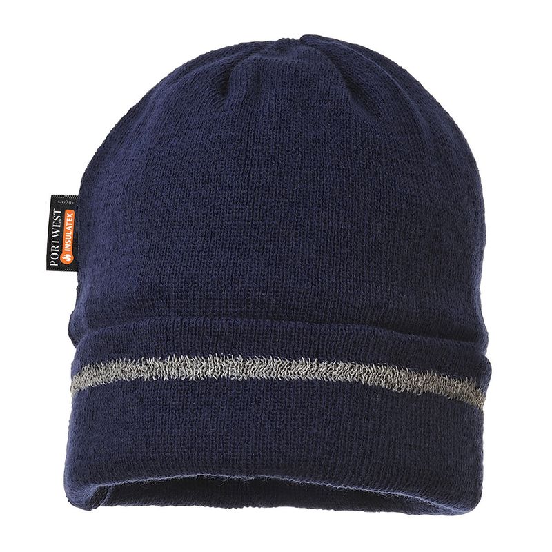 PORTWEST Knitted Hat Reflective Trim  B023