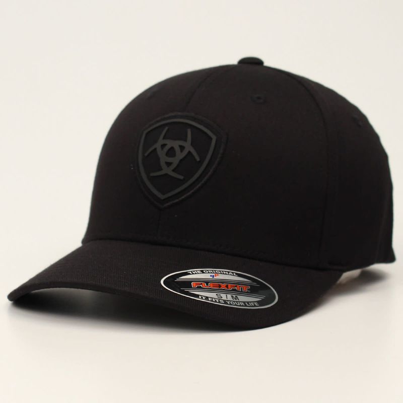 Ariat Men's Flexfit Cap Logo Black 1512401