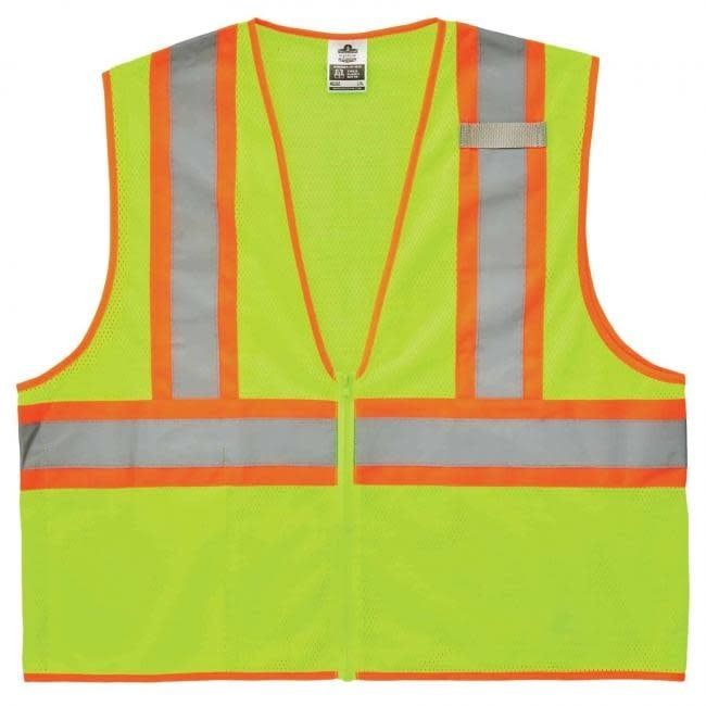 Ergodyne GloWear® Two-Tone Hi-Vis Safety Vest Lime, Type R Class 2- 8229Z