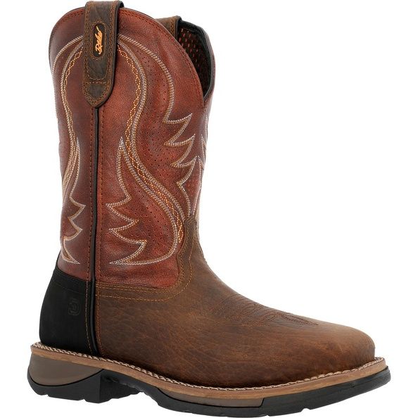 Durango Men's 11 Durango Men's 11" Western Steel Toe Work Boots – Brown (Model DDB0496)