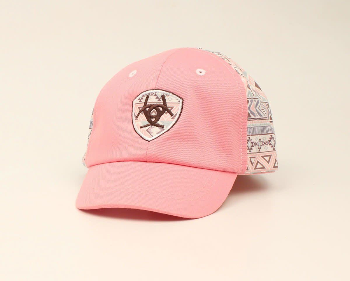 Ariat Infant Aztec Print Shield Logo Cap – Pink (A300008130) Ariat Infant Aztec Print Shield Logo Cap – Pink (A300008130)