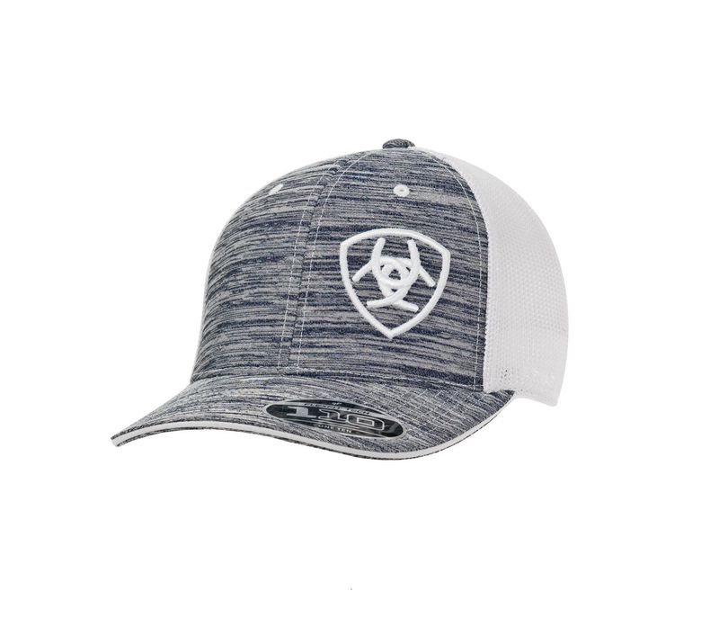 Ariat Men's Flexfit 110 Technology Mesh Back Cap – Grey Heather (1504905)