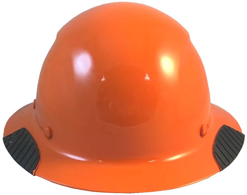 Actual Carbon Fiber Hard Hat HDFM-17KG-HVO Hi-Viz Orange