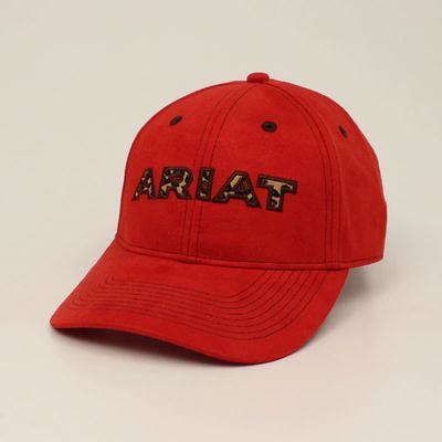 Ariat Ladies Leopard Logo Cap- Red (A300028004)