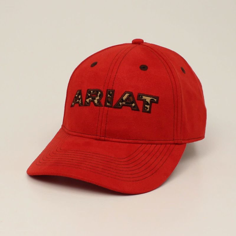 Ariat Ladies Leopard Logo Cap- Red (A300028004)
