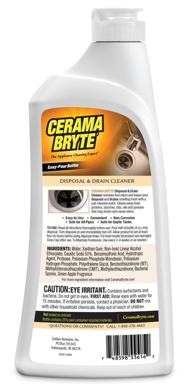 Cerama Bryte Disposal and Drain Cleaner WX10X311