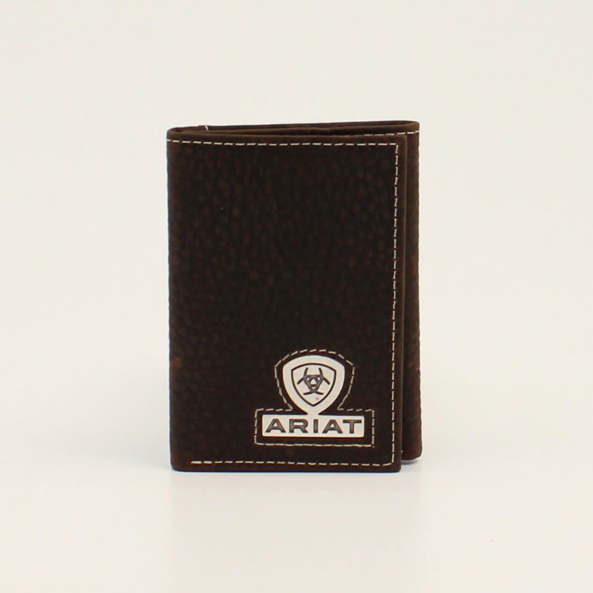 Ariat Trifold Shield Logo Concho Brown Rowdy A35468282