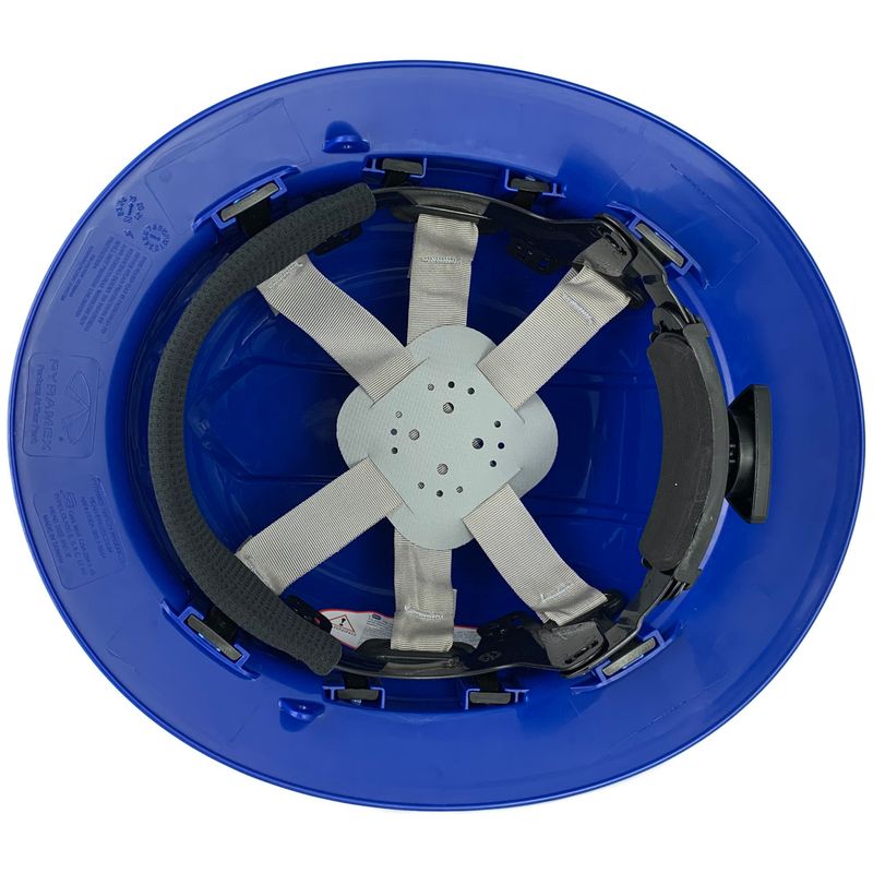 Pyramex Full Brim RIDGELINE Hard Hat Blue Graphite Pattern HP56122 - 6 point suspension