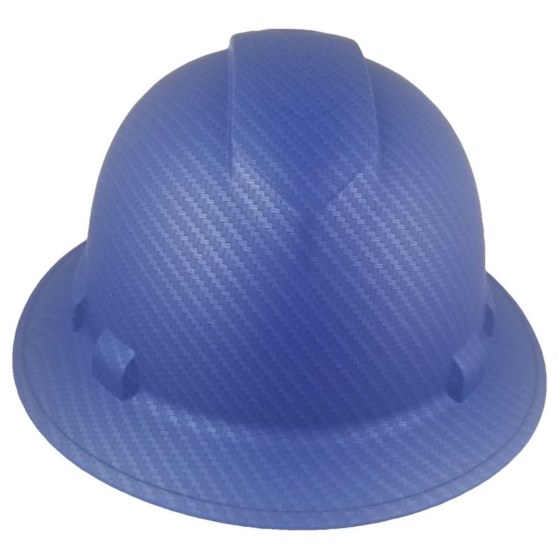 Pyramex Full Brim RIDGELINE Hard Hat Blue Graphite Pattern HP56122 - 6 point suspension