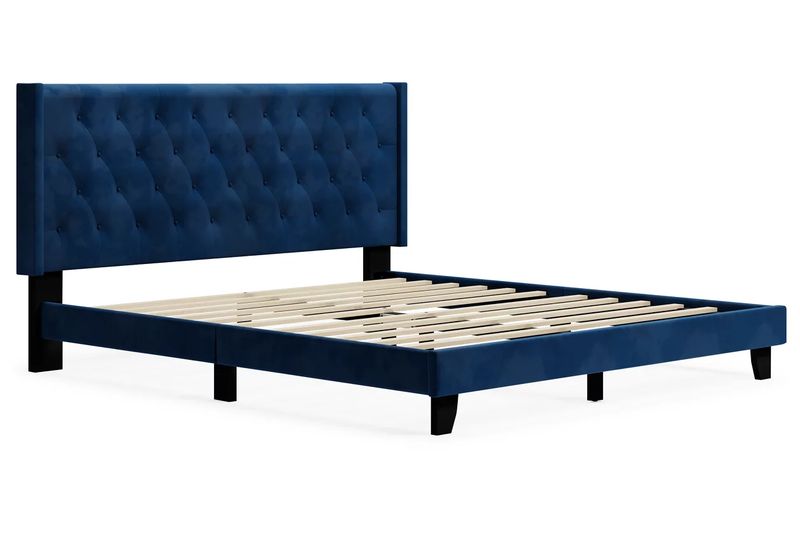 Vintasso King bed in blue (B089-182)