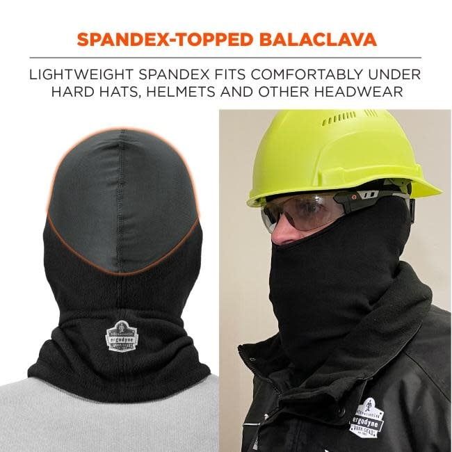 Ergodyne N-Ferno® 6822 Balaclava Face Mask – Spandex Top, Black