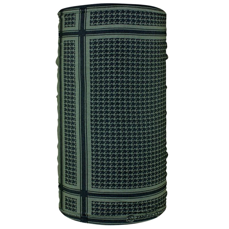 Zan Motley Tube Fleece Lined Houndstooth Olive  TF235