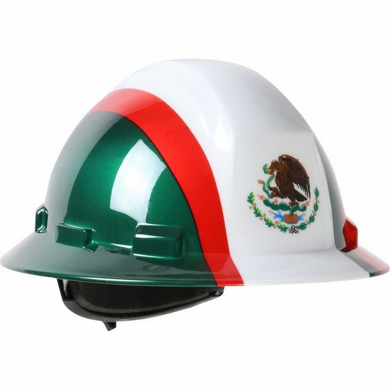 Mexico flag hard hat T25741