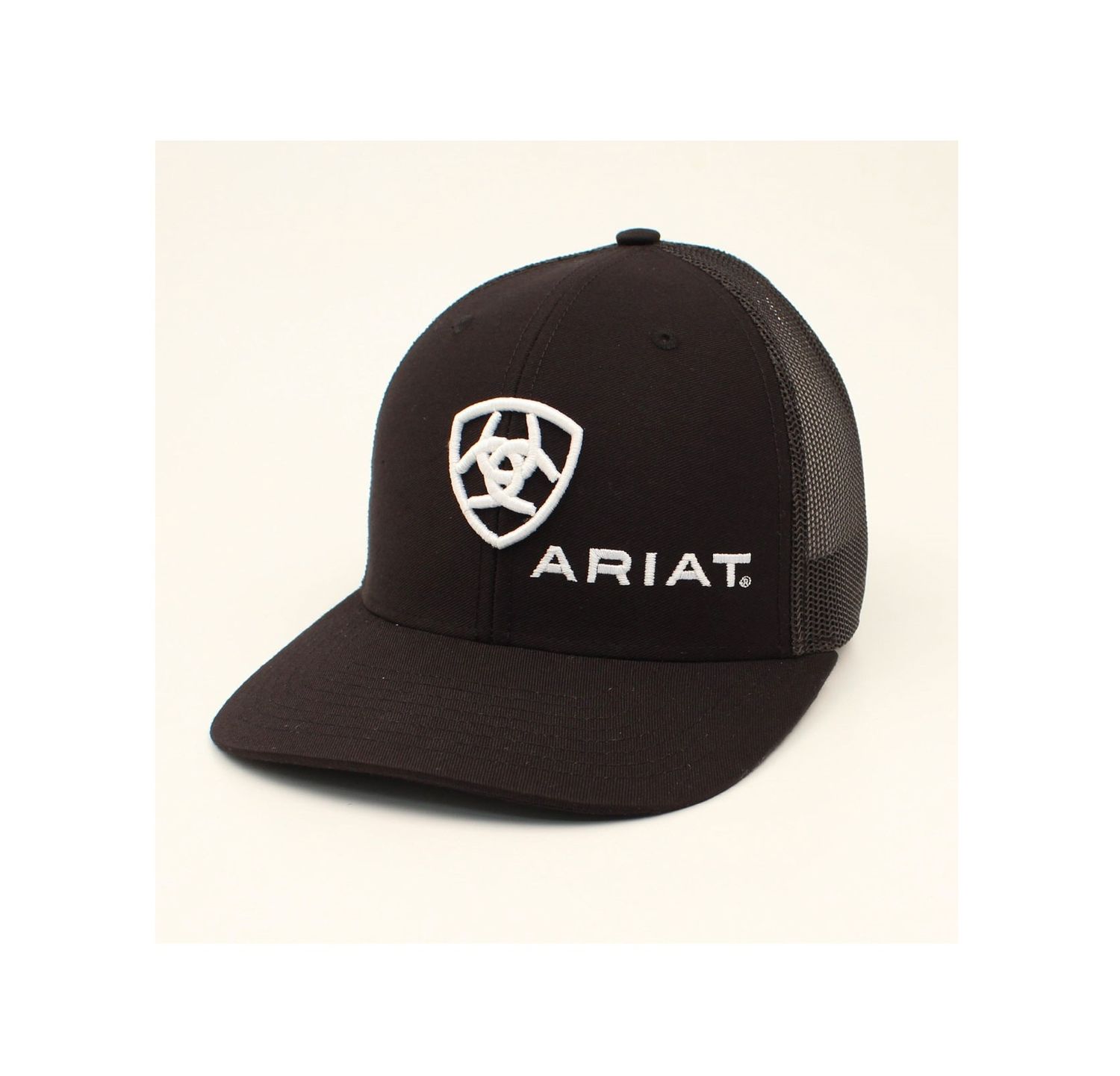 Ariat Men's Richardson 112 Shield Logo Mesh Back Cap – Black (A300003001) Ariat Men's Richardson 112 Shield Logo Mesh Back Cap – Black (A300003001)