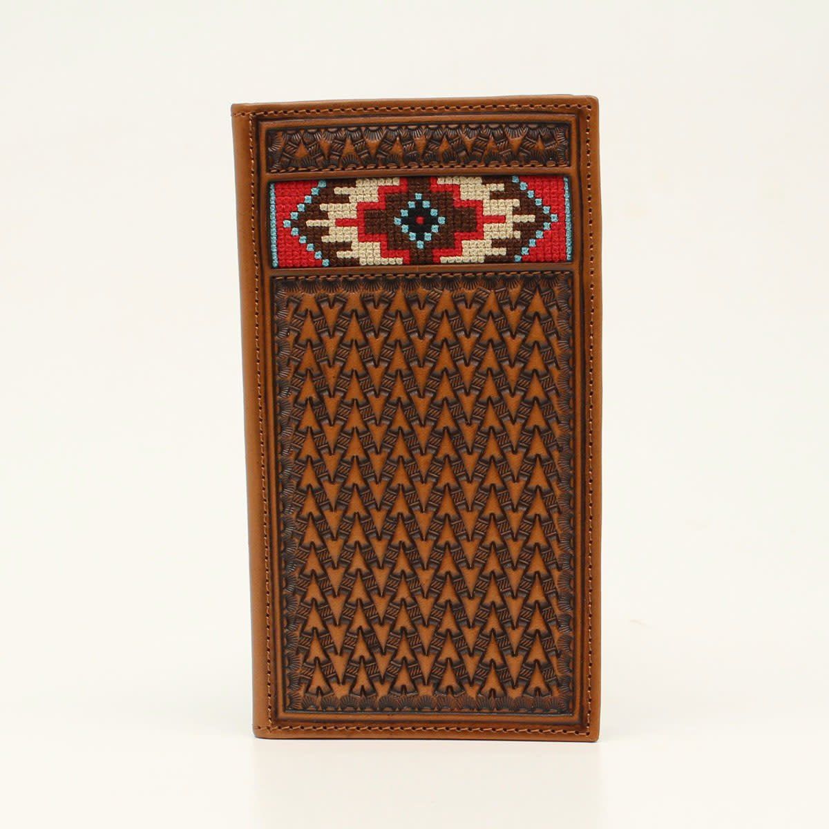 Ariat Rodeo Wallet Multi Embrodery Inlay Tan A3543408 Ariat Rodeo Wallet Multi Embrodery Inlay Tan A3543408
