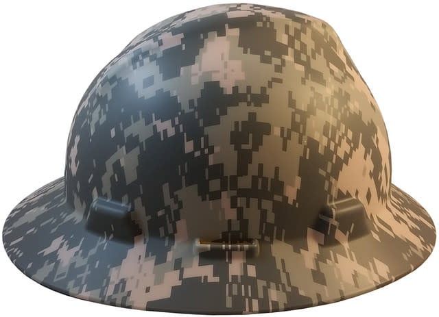 MSA SO-10104254 FULL BRIM ACU Design Camouflage Hard Hats - Staz On Suspensions