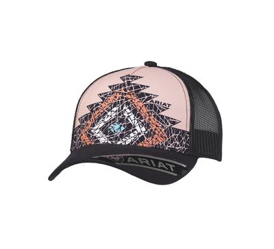 Ariat Women's Aztec Diamond Mesh Back Cap – Pink (A300015730) Ariat Women's Aztec Diamond Mesh Back Cap – Pink (A300015730)