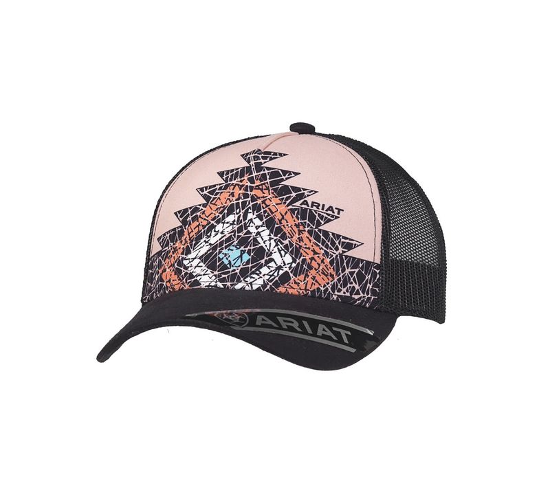 Ariat Women's Aztec Diamond Mesh Back Cap – Pink (A300015730)