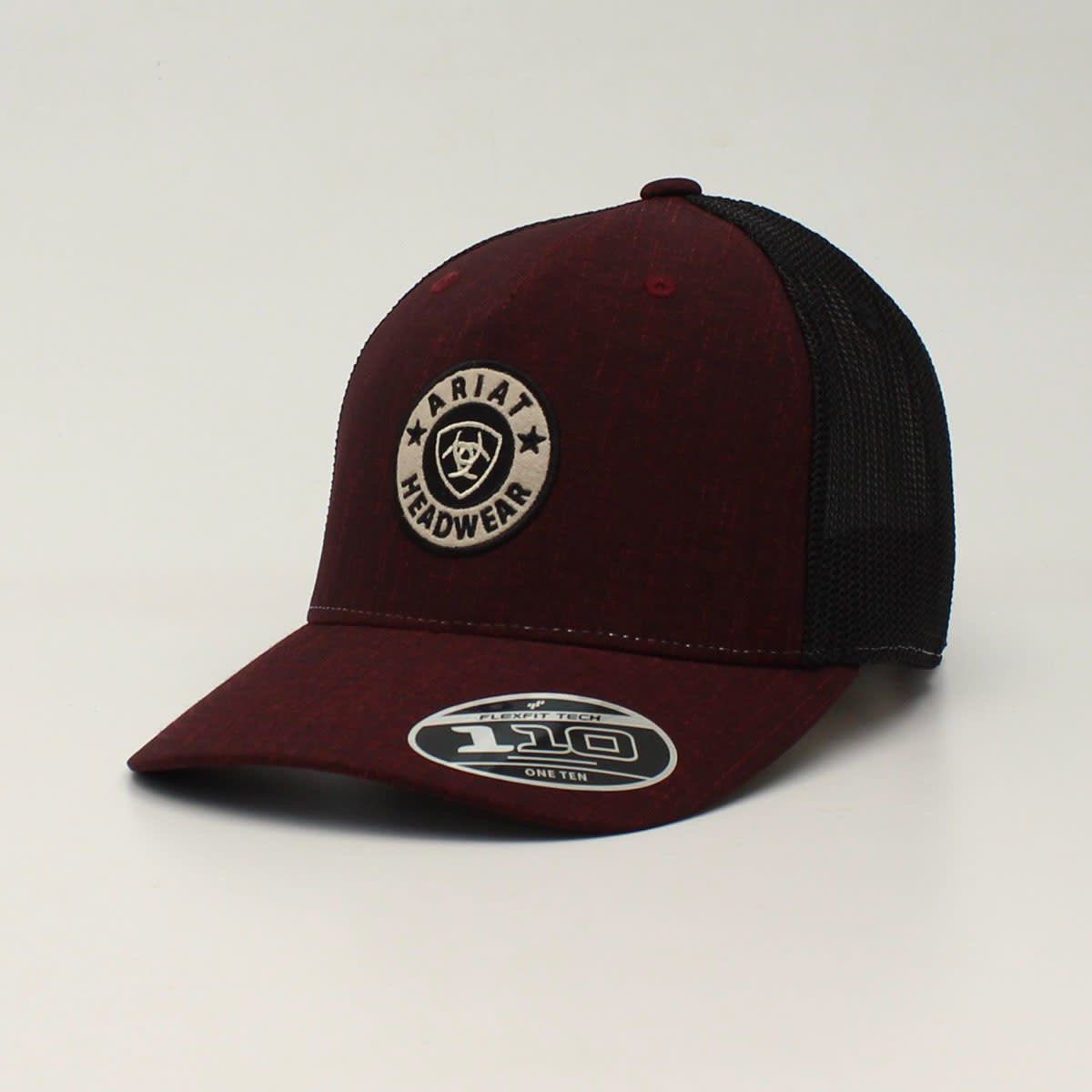 Ariat Men's Flexfit 110 Round Shield Logo Mesh Back Cap – Wine (A300012855) Ariat Men's Flexfit 110 Round Shield Logo Mesh Back Cap – Wine (A300012855)