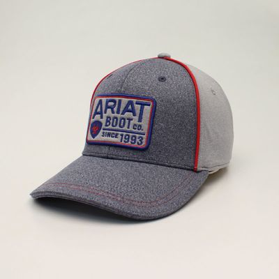 Ariat Men's Heather Logo Patch Snapback Cap- Grey (A300012406) Ariat Men's Heather Logo Patch Snapback Cap- Grey (A300012406)