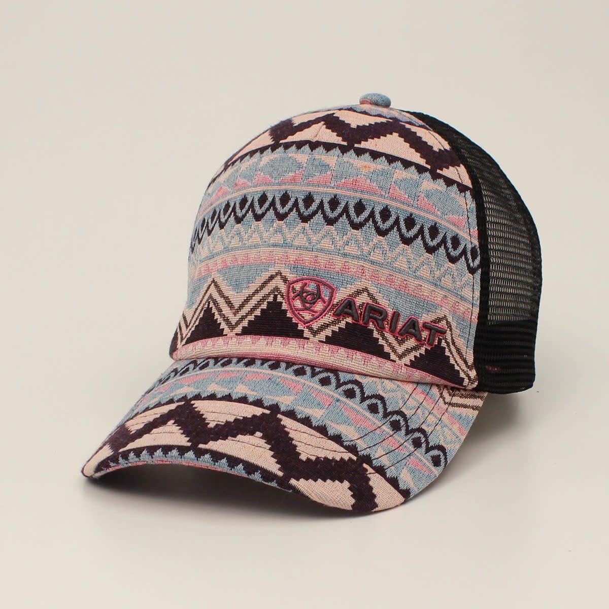 Ariat Ladies Ponyflo Cap Tribal Print Pink A300030030 Ariat Ladies Ponyflo Cap Tribal Print Pink A300030030