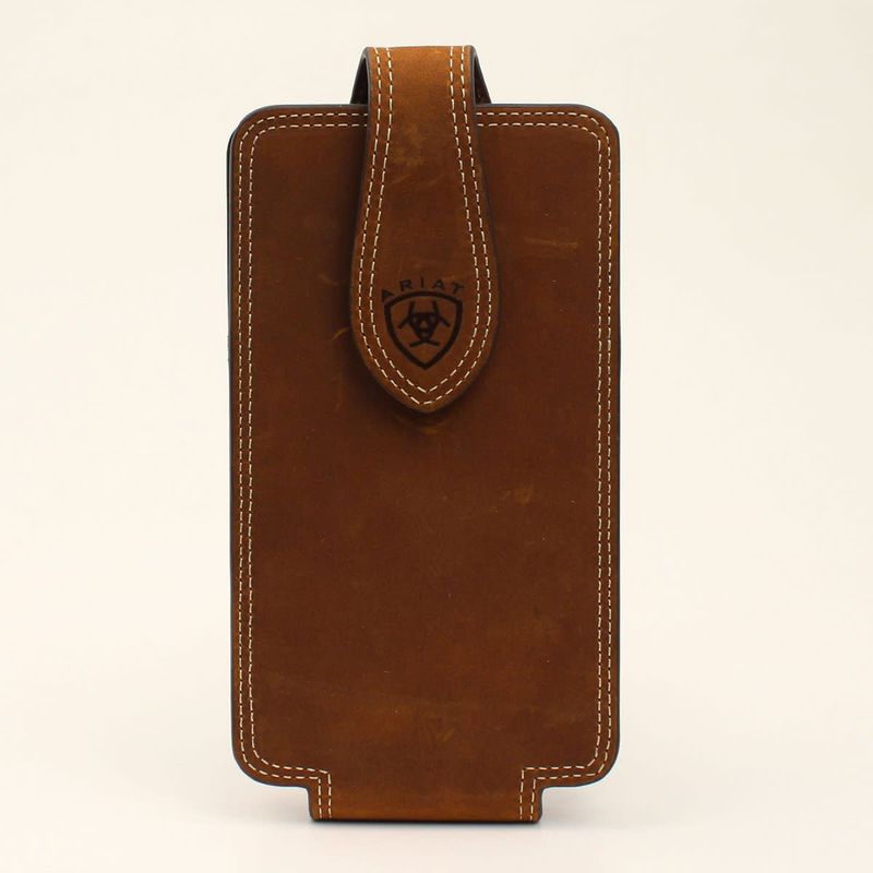 Ariat Leather Cell Phone Case – Medium Brown (Model A0600044)