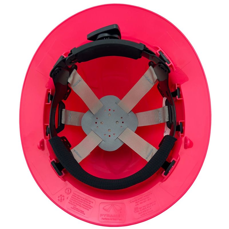 Pyramex HP54170 Full Brim RIDGELINE Hard Hat Pink 4 Point Suspensions