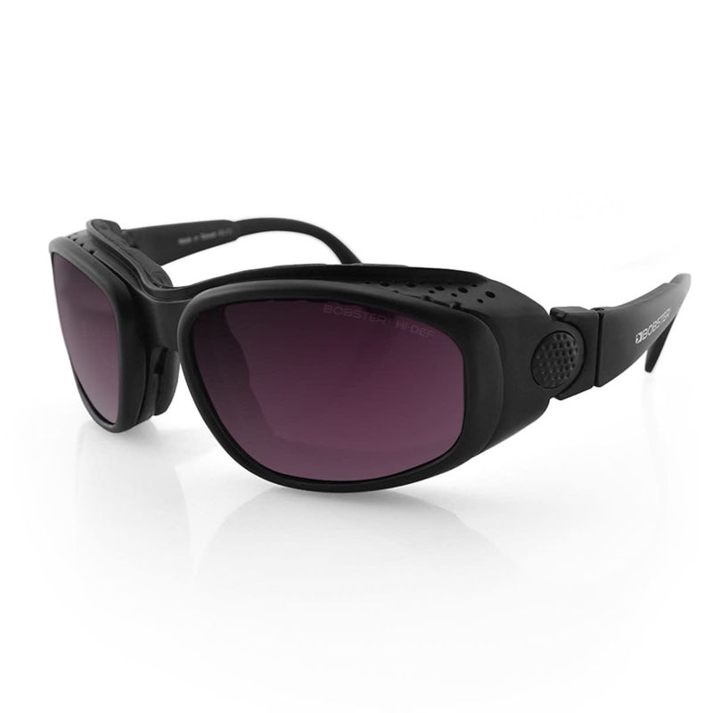 Bobster Sport and Street 3 Matte Black Frame Purple HD/Silver Mirror-Clear Lens BSSA301AC +