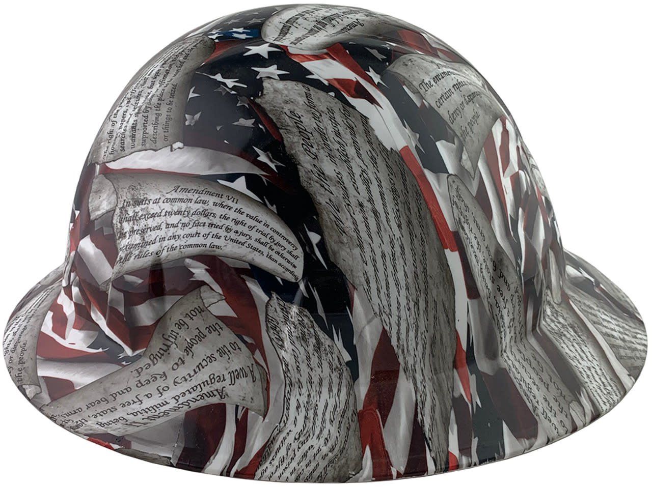 Second Amendment Full Brim Style Hydro Dipped Hard Hats hdhh-1650-FB