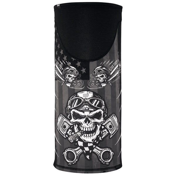 ***Zan Motley Tube SportFlex UPF50+ Series Windproof Biker SkulL TW712