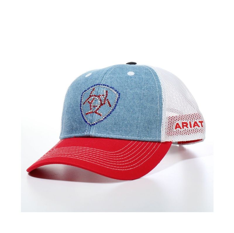 Ariat Ladies Crystal Logo Blue Cap A300062227