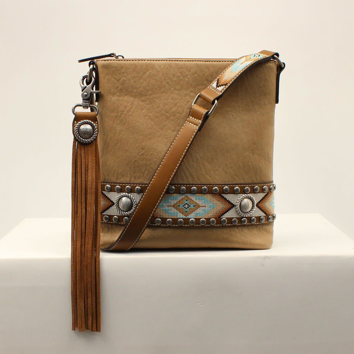 NOCONA CARMEN STYLE CROSSBODY SOUTHWESTERN TAN N770008908