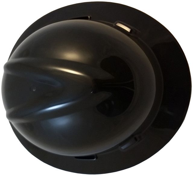 MSA Black V-Gard Full Brim Hard Hats with One-Touch Suspensions Black 10058327