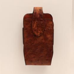 NOCONA PHONE HOLDER XXL BROWN OSTRICH PRINT DPH874 NOCONA PHONE HOLDER XXL BROWN OSTRICH PRINT DPH874