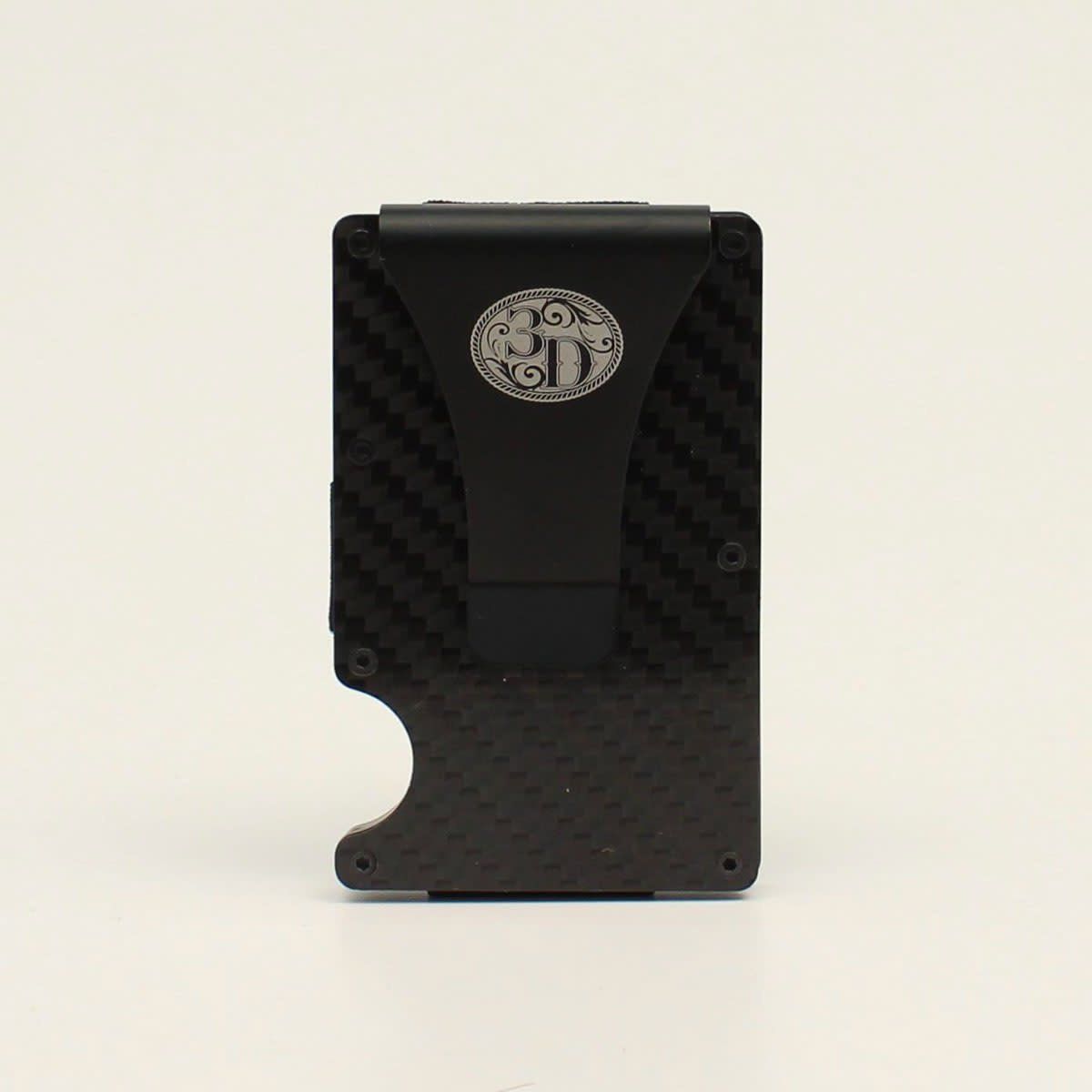 Nocona 3D Mens Smart Wallet Gun Metal Black  D250002301