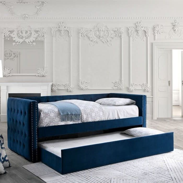 Navy Susanna Daybed w trundle CM1739NV Navy Susanna Daybed w trundle CM1739NV