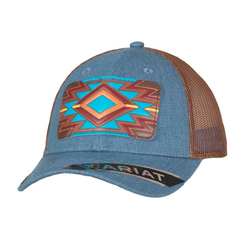 Ariat Ladies Cap Leather Patch Denim A300085420