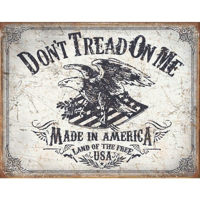 Land of the Free Vintage Metal Sign – 12.5 Land of the Free Vintage Metal Sign – 12.5" x 16" (TSN2008)