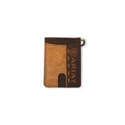 Ariat Bifold Money Clip Croco Tan A3561108