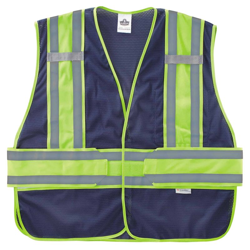 GloWear 8240HL Two-Tone Expandable Safety Vest - Type R, Class 2, Hook + Loop XL/2XL